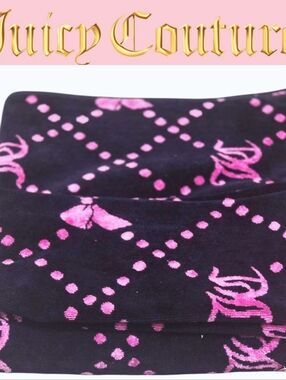 Juicy Couture Home JC Connecting Bow Cotton Viscose Plush Bath & Hand Towel Set